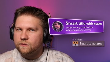 How to make a flexible background for any content in Vizrt — Smart title with an avatar picture