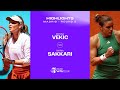 Donna vekic vs maria sakkari  2024 madrid round 2  wta match highlights