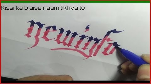 Chisel tip Marker Calligraphy Blended with Brush Pen | Awesome Marker Handwriting