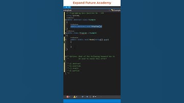 Programming Quiz Questions  -  Q120 - Expand Future Academy #Shorts #CSharp #Dotnet