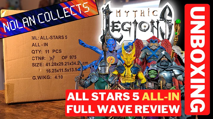 UNBOXING 10 NEW Mythic Legions | All-Stars 5 - All-In Wave Review