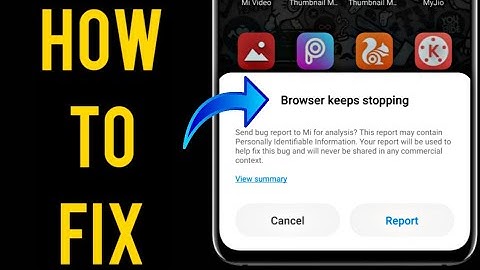 How To Fix Browser Keeps Stopping Problem In Hindi [ Error 100% Solved ✓ ]