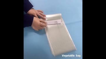 clear perforated wicket bag