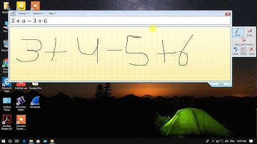 Math Input Panel in Windows 10