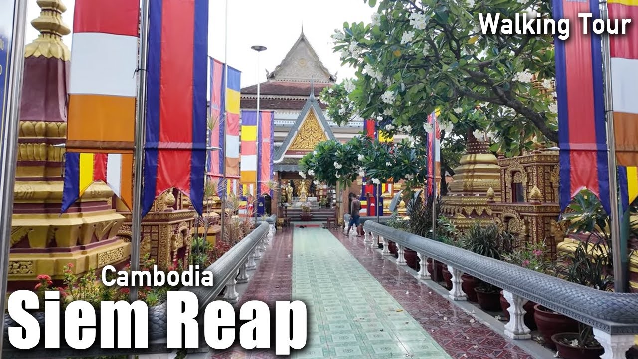 Siem reap Cambodia🇰🇭 4K Walking Tour 2025 [4K Ultra HD/60fps]