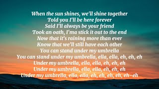 Rihanna - Umbrella (lyrics)🎤