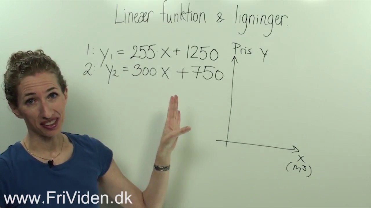 Lineær funktion og ligninger