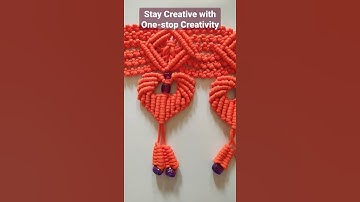Macrame Toran Design #onestopcreativity  #macramedesign#macrameart#shotrs#youtubeshorts#creativity