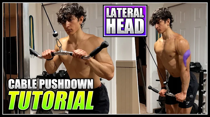 How to do the CABLE TRICEP PUSHDOWN! | 2 Minute Tu...