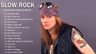 Slow Rock Love Songs Nonstop 80's 90's - Scorpions, Bon Jovi, Guns N' Roses, Journey, U2, Nazareth