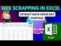 27-Web Scrapping in Excel | Import Web Data into Excel