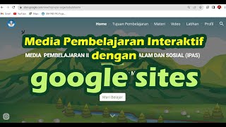 Cara Membuat Media Pembelajaran Interaktif menggunakan GOOGLE SITES screenshot 2