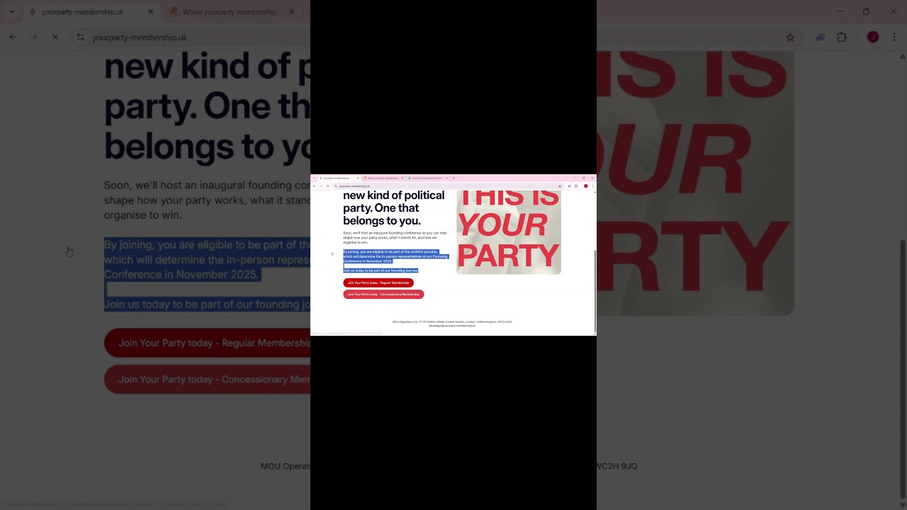 Ваше мошенничество с членством в партии?