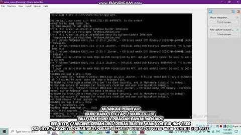 Video tutorial instalasi nginx di Debian 10 