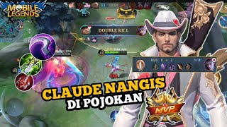 CLAUDE MAIN SAMBIL NANGIS DI POJOKAN !!! GAMEPLAY CLINT - MLBB