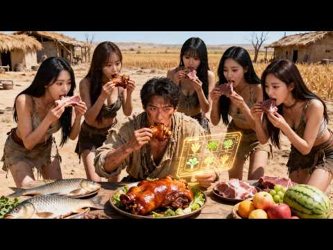 飢饉の時代にタイムスリップし、5人の美しき未亡人に囲まれた俺。家中唯一の男として“神級種田システム”を覚醒！義姉たちを連れて荒野を富ませ、山積みの肉と白米を飽きるまで食らう逆転劇！