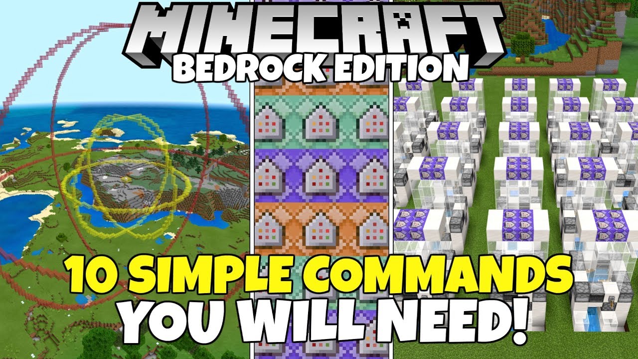 10 Simple & Useful Commands You WILL NEED! Minecraft Bedrock Edition