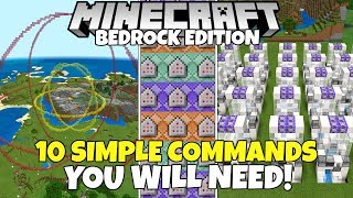 10 Simple & Useful Commands You WILL NEED! Minecraft Bedrock Edition