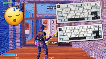 AULA F75 vs F65 🏆 Fortnite Keyboard & Mouse Sounds ASMR Gameplay Smooth 4K