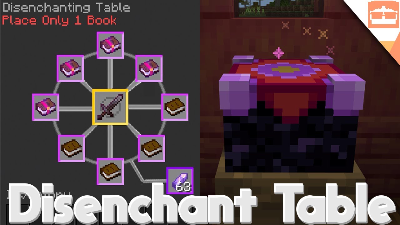 How To Enchant and Disenchant Items in Minecraft