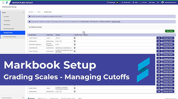 Markbook Setup | Grading Scales - managing cutoffs
