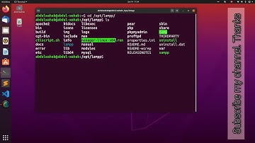 6. How to open XAMPP manager using ubuntu terminal
