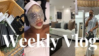 Weekly Vlog! facial appt. my hair needs help! painting + new home decor + cooking \& shopping