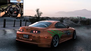 1600HP Turbo Toyota Supra | Forza Horizon 5 | Steering Wheel Gameplay