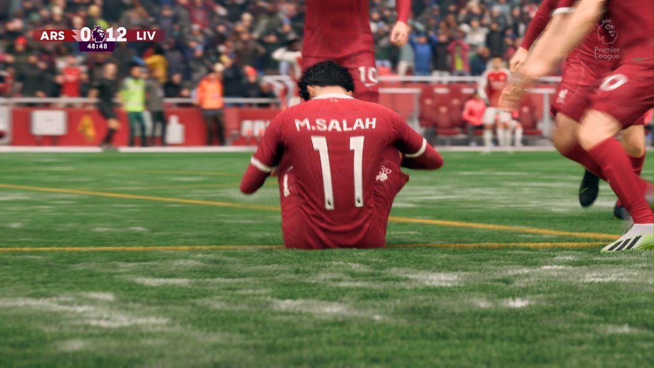 EA SPORTS FC 24 Salah Top Bins vs arsenal YouTube
