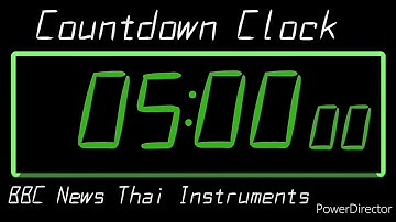 5 Minutes Countdown with Thai Instruments (Digital Stopwatch Version) Remix BBC World News Countdown