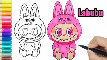 How to Draw Labubu DADA from The Monsters | POP MART Step by Step