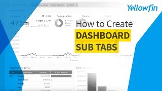 How to Create Dashboard Sub Tabs | Yellowfin BI