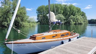 old Sailboat restoration   a gentleman's racer (:)  2 years in 25min