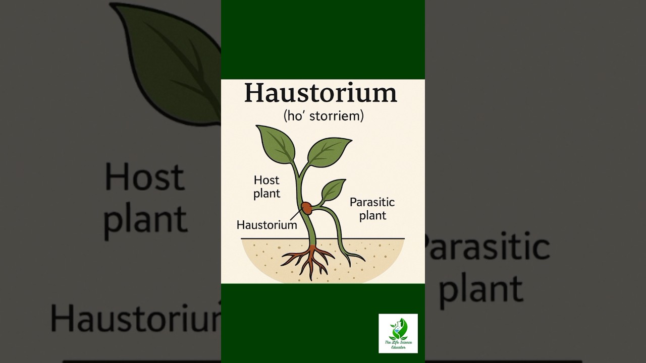 "Haustorium | Pronunciation + Meaning Explained in Seconds!" 