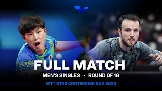 FULL MATCH |Tomokazu HARIMOTO vs Simon GAUZY | MS R16 | #WTTGoa 2023