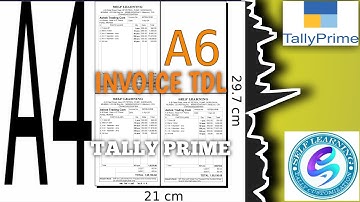 #A6 Size Paper Print Setting For Invoices in Tally Prime | #How To Set A6 Size Print in Tally Prime