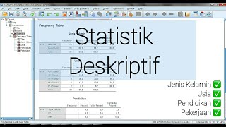 Uji Statistik Deskriptif Karakteristik Responden dengan SPSS