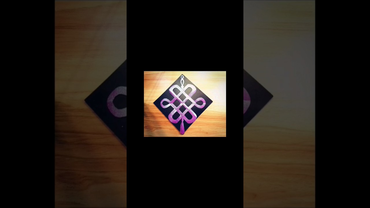 Paper cutting, how to cut  paper chinese knots.easy to design paperart, decor home  and desk,card