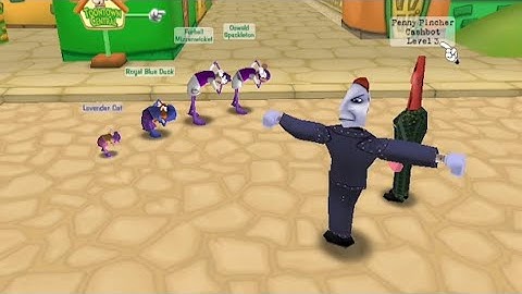 AN AVERAGE TOONTOWN COG BATTLE BUT WITH FOUR COGS