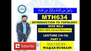 MTH634 quiz no 2 solution by taleemi markaz part 2