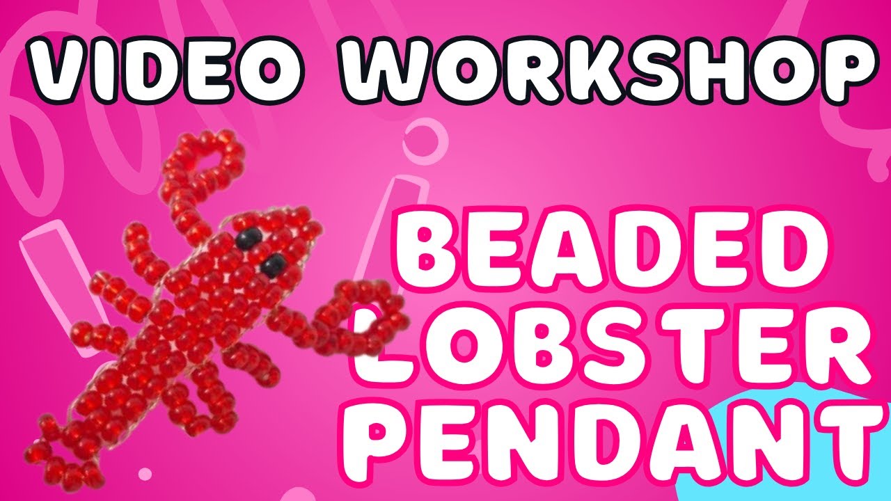 How to Make a Beaded Lobster Pendant 🦞 | Easy DIY Jewelry Tutorial