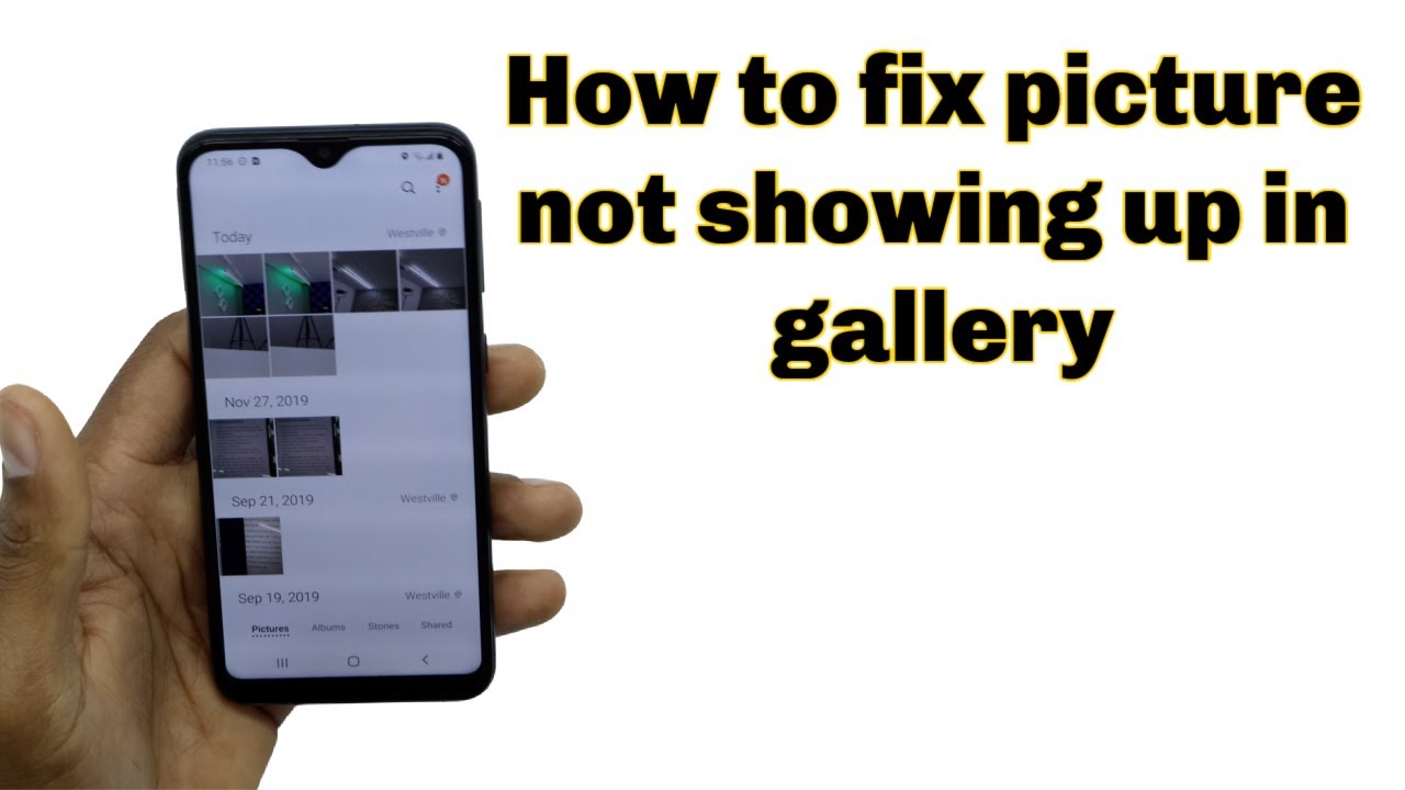 How To Fix Picture Not Showing Up In Phone Gallery YouTube