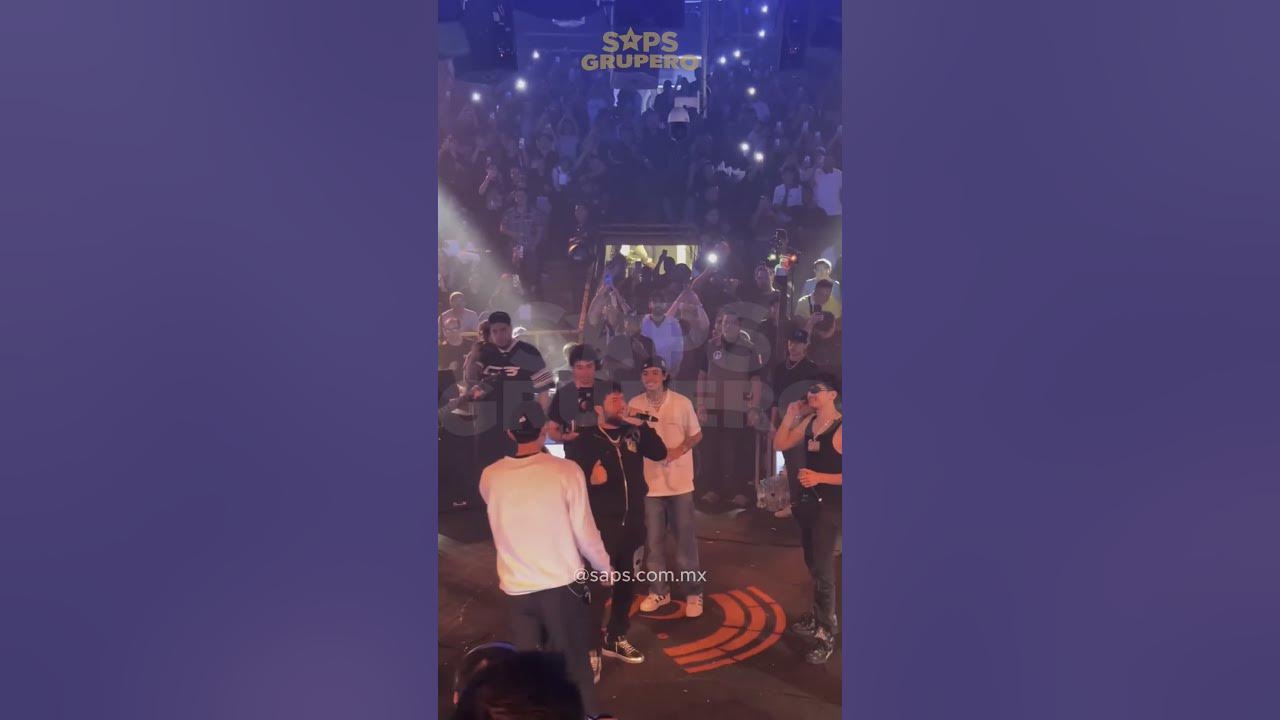 Natanael Cano, Luis R Conriquez, Gabito Ballesteros y Neton Vega cantando "Si No Quieres No"🤩
