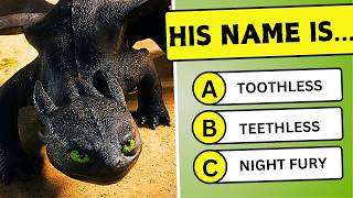 How To Train Your Dragon Movie Trivia Quiz 🐉~ Live Action Movie Quiz | Toothless, Hiccup, Astrid 🔥