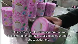 FH350-tapemachine sluit plastic behuizingen af,Semi-automatische tape rond apparatuur voor koekjes