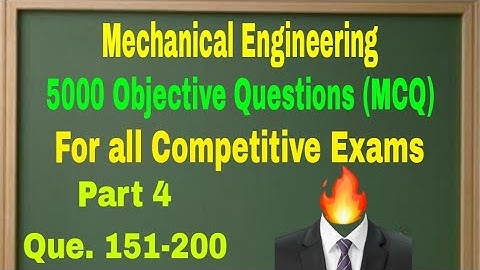 5000 Objective Questions of Mechanical Engineering ll SPCT Machine ll Que 151-200 ll Video -4