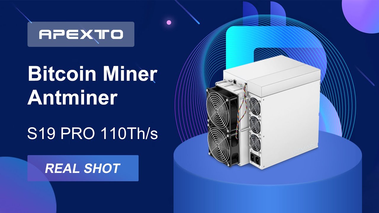 Antminer S19 Pro Bitcoin Miner - Apexto Mining