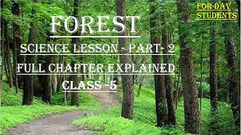 Chapter- 3 Forest part 2 (Forest products) Science class 5