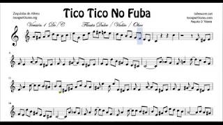 Video thumbnail of "Tico Tico Partitura fácil de Flauta Tico Tico No Fuba"