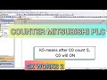 Gx works2 counter instruction plc mitsubishi tutorial with simulation